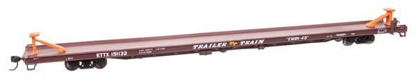 Walthers Mainline 5750 HO Scale 89' Channel Side Flatcar - Ready to Run -- Trail