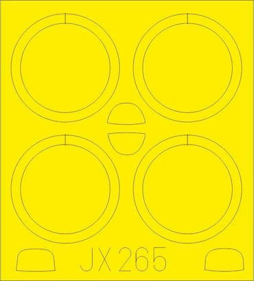 Eduard JX265 1/32 Mask Fokker Dr I for MEN Canopy Mask Set