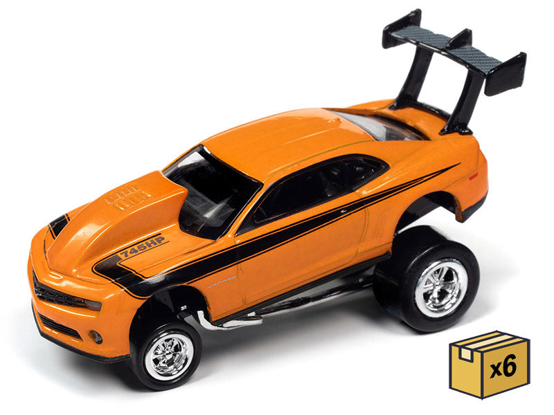 Johnny Lightning JLSP250-A-CASE 1/64 Scale 2011 Chevrolet Camaro In Sunset Metallic Orange - Zingers- 6