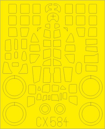Eduard CX584 1/72 Mask Aircraft- Ju88A1 for RVL