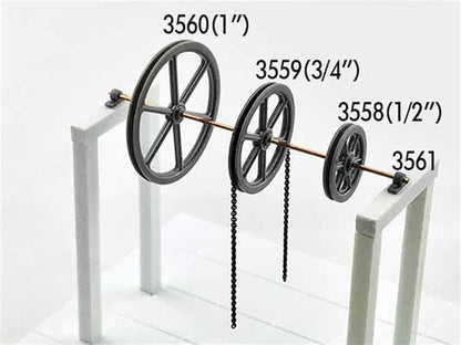 Tichy Trains 3559 S Scale 4-1/2' Diameter Sheave-Pillow Blocks -- 2