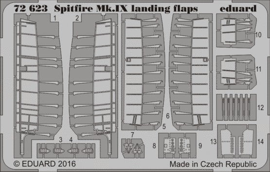 Eduard 72623 1/72 Aircraft- Spitfire Mk IX Landing Flaps for EDU
