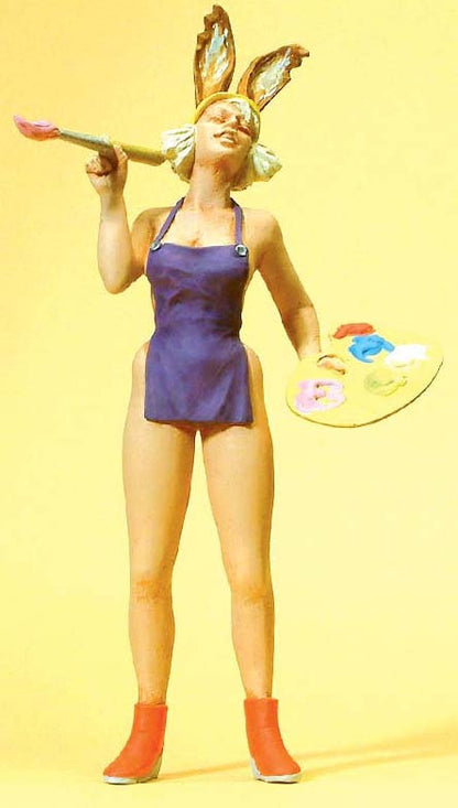 Preiser 45514 G Scale Pedestrian Female Easter Bunny