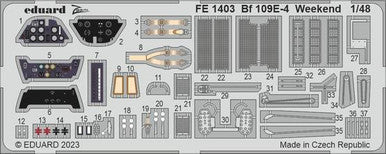 Eduard FE1403 1/48 Bf 109E-4 Weekend Zoom Set Zoom Photo Etch Set