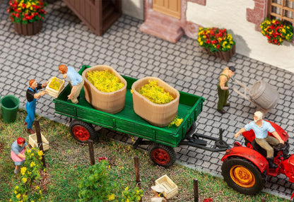 Faller 180972 HO Scale 2 Wooden Casks and 2 Tubs Kit
