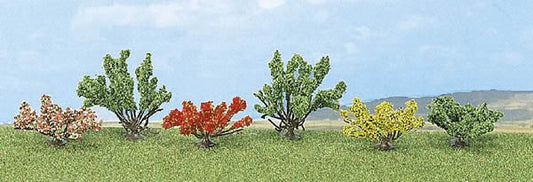 Busch 6055 A Scale Bushes -- pkg(6)