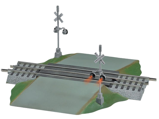 Lionel 6-12052 O Gauge FasTrack Grade Crossing with Flashers