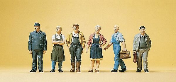 Preiser 10472 HO Scale Pedestrians -- Village Workers