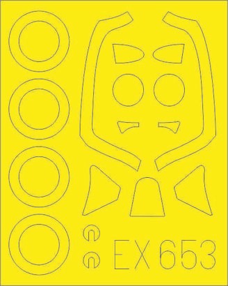 Eduard EX653 1/48 Mask Aircraft- Spitfire FR Mk XIV for ARX