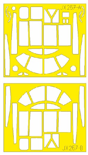 Eduard JX257 1/32 Mask Aircraft- A26B Invader TFace for HBO