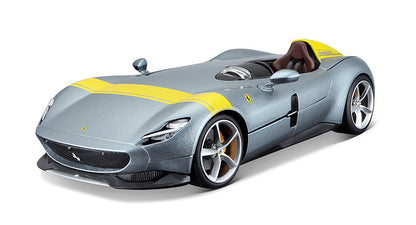 Bburago 16013S 1/18 Ferrari Monza SP-1, Silver & Yellow