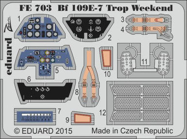 Eduard FE703 1/48 Bf 109E-7 Trop Weekend for Eduard