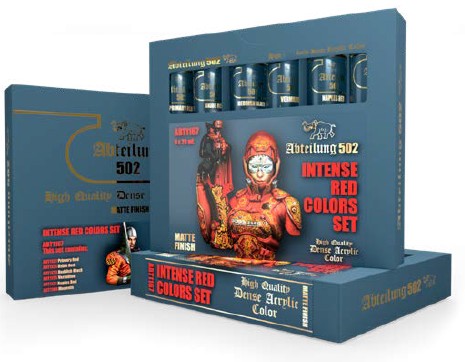 Abteilung 502 1167 Intense Red Acrylic Paint Set (6 Colors) 20ml Tubes