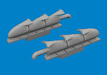 Eduard 672409 1/72 Spitfire Mk.V Three-stacks Exhaust Fishtail PRINT