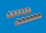 Eduard 672411 1/72 P-51 Exhaust Stacks PRINT Brassin for TAMIYA Kit