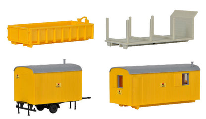 Kibri 15700 1/87 Construction Site Units Set of 4 Kit