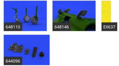 Eduard 644108 1/48 Aircraft- MiG21PF Grey LooKplus for EDU (Mask, Photo-Etch & R