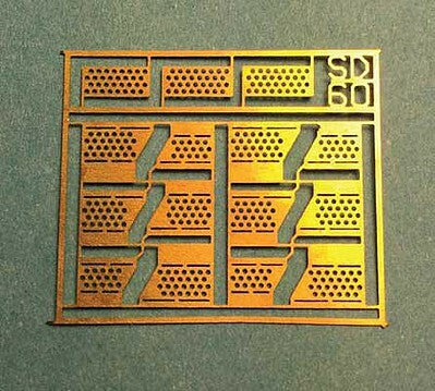A Line Products 29231 HO Scale Brass Diesel Steps For Railpower Shells -- SD60