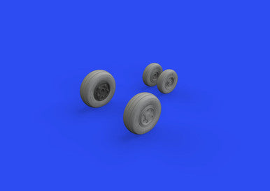 Eduard 648701 1/48 F/A-18E Wheels for Meng (Mask & Resin)