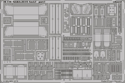Eduard 36118 1/35 Armor- SdKfz 251/3 Ausf C for DML