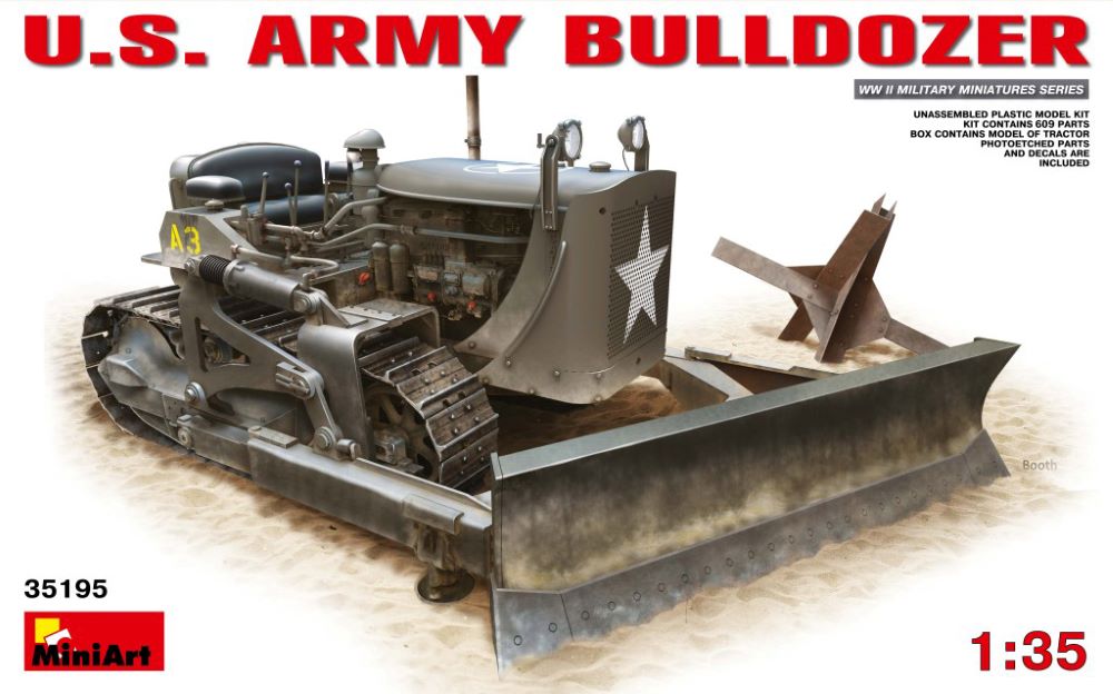 Miniart Models 35195 1/35 WWII US Army Bulldozer