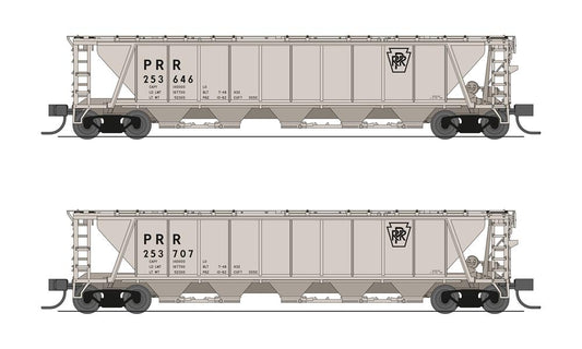 Broadway Limited 7254 N H32 Cvd Hopper Prr 2Pk Gray