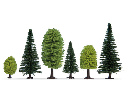Noch 26811 HO/TT Scale Mixed Forest Trees, 5-14 cm, Pack of 25