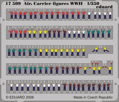 Eduard 17509 1/350 Aircraft Carrier Figures WWII (Pre-Painted)