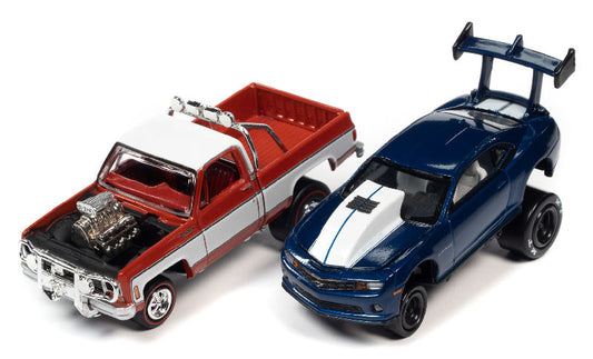 Johnny Lightning JLSP221-B 1/64 Scale Zingers Twin Pack Diecast Metal Body And Chassis