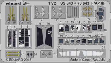 Eduard SS643 1/72 F/A-18F Zoom Set for ACADEMY