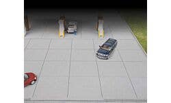 Walthers Cornerstone 933-3540 HO Gas Station Concrete Parking Lot Kit