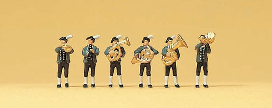 Preiser 79121 N Scale Bavarian Musicians Set #2 Figure Set (6)