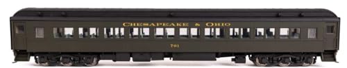 Walthers Proto 17604 HO 85' HW Coach C&O Green #701