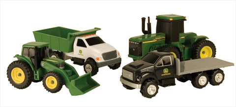 Ertl 35454 Scale John Deere 4-Piece Vehicle Gift Set Set Includes:
