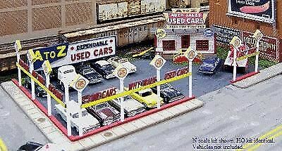 Blair Line 97 N Scale A-to-Z Used Car Lot -- Kit