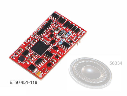 Piko ET97451-118 HO Scale US KM ML4000 Sound Decoder PluX22