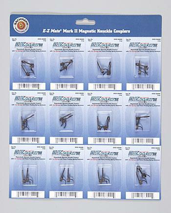 Bachmann 78021 HO Scale E-Z Mate Mark II Couplers w/Metal Coil Spring -- Over Shank - Long 1 Pair