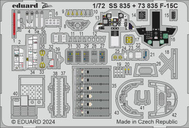 Eduard SS835 1/72 F-15C Zoom Set for FINE MOLDS
