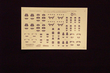 Gold Medal Models 350-5D 1/350 Gold Medal NAVY JET CANOPY DECALS