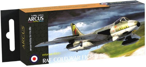Arcus Hobby Colors 3051 RAF Cold War Fighter Aircraft Enamel Paint Set (6 Colors