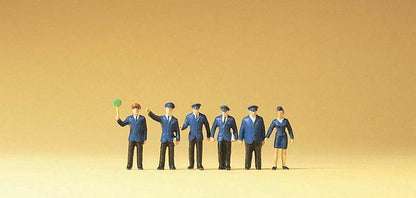 Preiser 14011 HO Scale Railroad Personnel Station Personnel