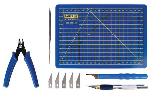 Faller 170560 HO Scale Model Building Tool Starter Set -- Sprue Cutter, etc