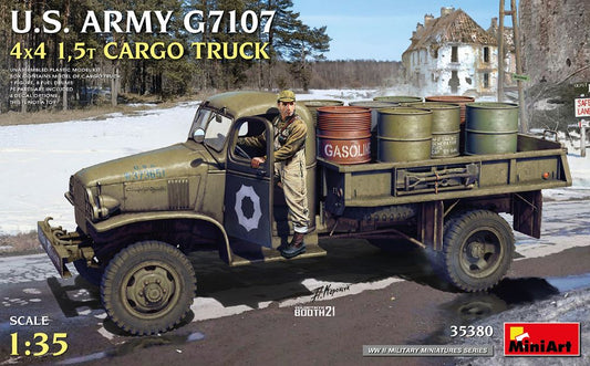 Miniart Models 35380 1/35 WWII US Army G7107 4x4 1.5-Ton Cargo Truck