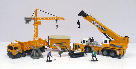 Cararama 404-014 1/60 Crane & Construction Playset Diecast Metal