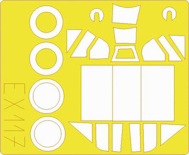 Eduard EX117 1/48 Mask Bf 109E-4 for Tamiya Canopy Mask Set