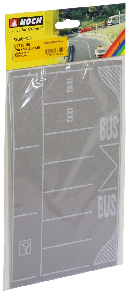 Noch 60720 HO Parking Lot / Car Park, Gray, Flexible Sheet