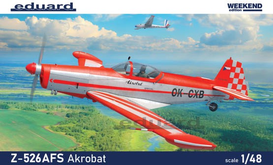 Eduard 84185 1/48 Z526AFS Akrobat Czech Aircraft (Wkd Edition Plastic Kit)