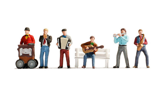 Noch 15563 HO Scale Street Musicians, 6 Figures