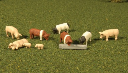 Bachmann 33118 HO Scenescapes Pigs (9)