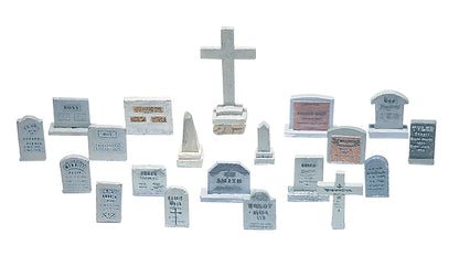 Woodland Scenics D201 All Scale 20 Tombstones HO Scale Kit